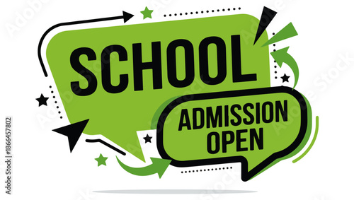School Admission Open, Promotional Graphic Design, school admission, school enrollment, admission open, back to school, education campaign, enrollment campaign, school promotion, student registration,