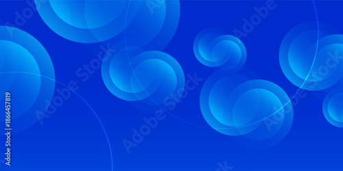 Abstract light blue circle gradient with modern background templet circles effect. Suitable for wallpaper, background, theme, brochure, poster. Modern vector website template. eps10