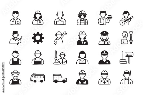 Occupation Role Icons for Service Apps and Management Dashboards