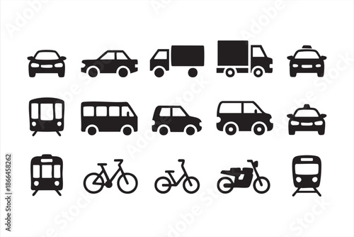 Mobility and Vehicle Icons for Transit Dashboards and Systems
