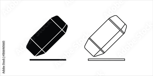 Detailed analysis of an eps file containing an eraser stationery icon
