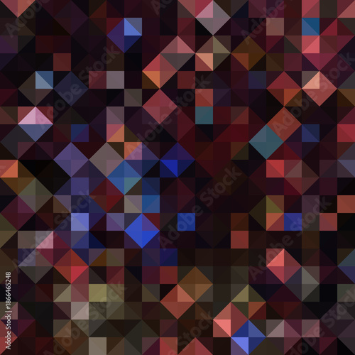 Colorful polygonal abstract background. Low poly effect. Polygon backdrop.