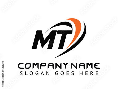 MT Logo Design Template Vector Graphic Branding Element