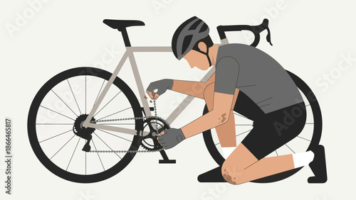 Maintaining His Bicycle Ensures A Smooth Ride Adventure Ready Essential Maintenance