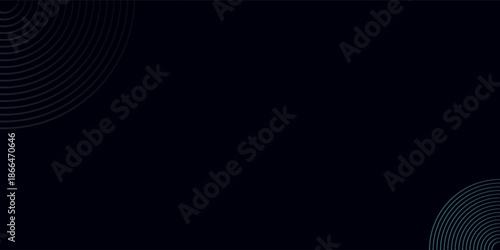 Blue abstract background with glowing circles. Swirl circular lines pattern. Geometric spiral. Twirl element. Modern graphic design. Futuristic technology concept.