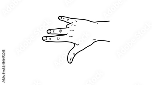 Hand showing thumbs down gesture expressing disapproval or dislike on isolated white background.