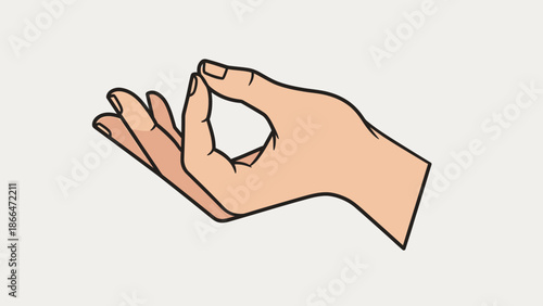 Hand Making OK Gesture, Approval Sign, in Bright Studio.