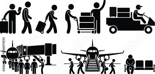 Traveling by air with luggage and transportation