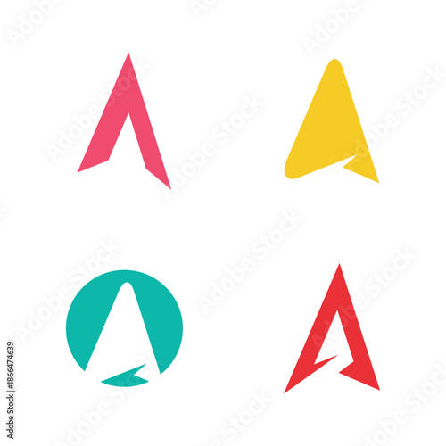 Arrow head design element vector with modern concept idea