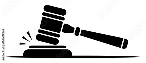 judge gavel law justice icon