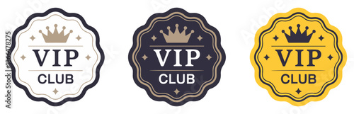 vip club membership badge icons