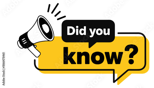 did you know megaphone icon