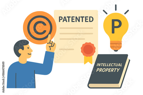 copyright principles, authors' rights, and patented intellectual property