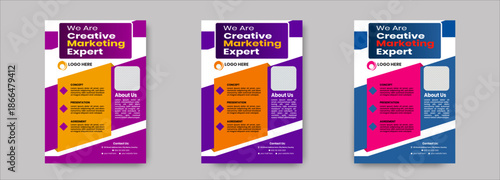 Corporate business flyer template design combination of colours. advertisement, publication, promotion, business proposition, marketing.