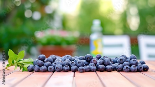 Wallpaper Mural Fresh Blueberries on Table Torontodigital.ca