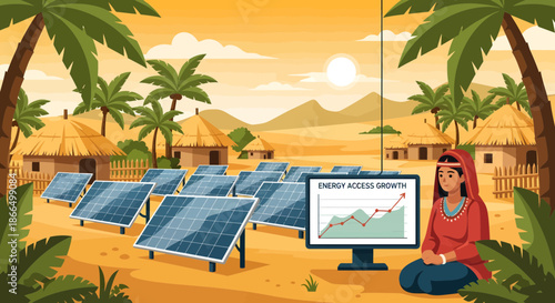 Empowering Rural Communities with Solar Energy and Data Analysis.