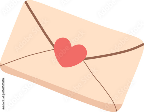 Envelope with Heart Decoration