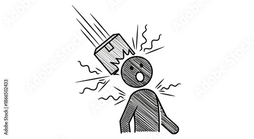 Person Hit by Mobile Phone.