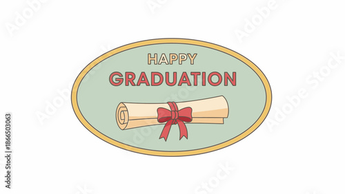 Congratulations and Celebration A Graduation Scroll for Academic Achievement