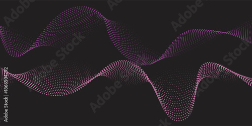 Abstract isometric 3d particle line graph