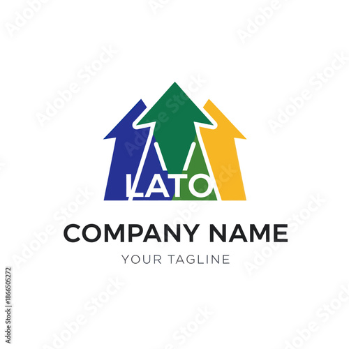 Free Download Colorful Arrows Logo Design Template. - GFXLoad