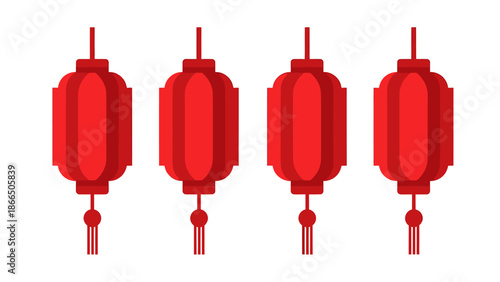 Traditional Chinese Red Lanterns