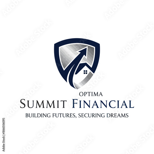 Summit Financial Logo Shield Design Element.