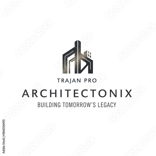 Trajan Pro Architectonix Logo Design Element.