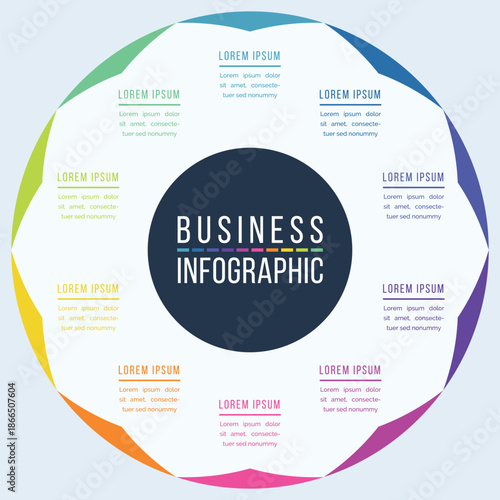 Circle Infographic Design 10 Options