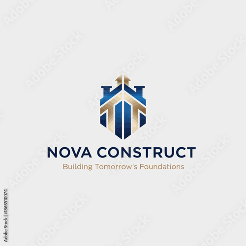 Nova Construct Logo Building Foundations.