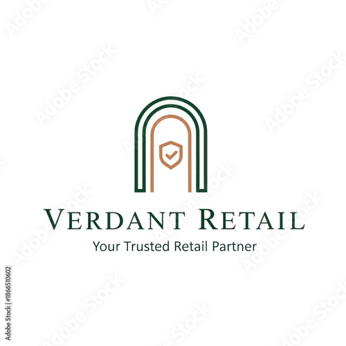 Verdant Retail Logo Design Element.