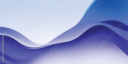 Abstract blue background featuring a soft flowing wave design with smooth light lines and a blue water motion pattern for a vector illustration wallpaper