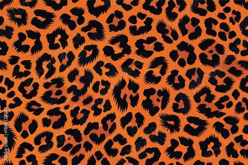 Vibrant african leopard pattern print showcasing natural animal fur texture, an abstract interpretation of wild skin markings from the heart of africa
