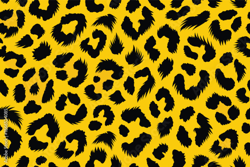 Vibrant African leopard pattern print showcasing exotic animal fur skin texture, an abstract design inspired by wild safari africa aesthetics for fashion and decor projects
