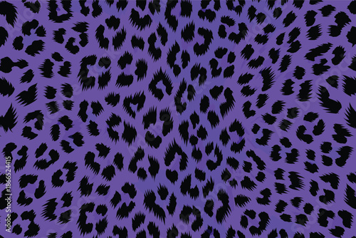 Vibrant purple leopard pattern, a wild animal print showcasing exotic fur and skin textures. This abstract African design brings a touch of the savannah's untamed beauty and fashion appeal