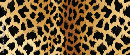 Seamless abstract African leopard pattern print, featuring natural wild animal fur and skin texture, reflecting the exotic beauty of the African wilderness