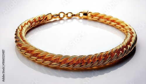Elegant Braided Gold Bracelet - A Luxurious Accessory for Any Occasion.