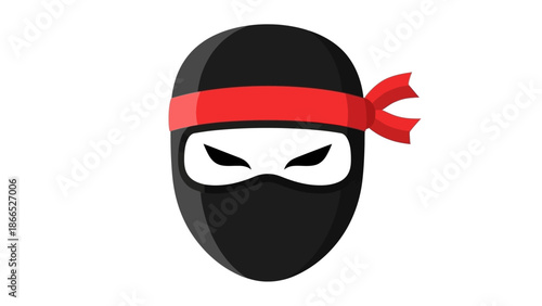 Ninja Mask Icon - Stealth, Mystery, Martial Arts Symbol