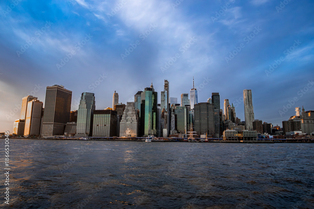 Naklejka premium new york city skyline