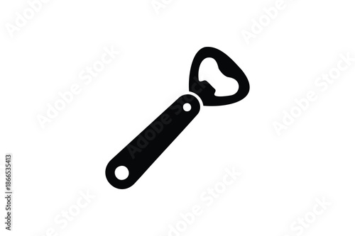 Black Silhouette Bottle Opener tool kitchenware
