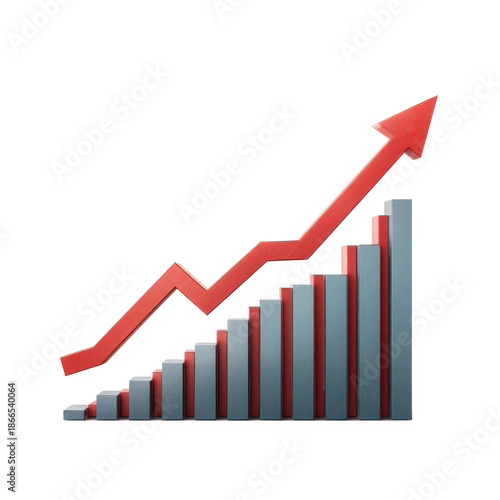 Free Download Growth success arrow chart business isolated on transparent background - GFXLoad