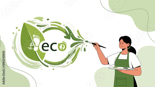 Eco Artistry Painting a Sustainable Future for the Planet in Green Design