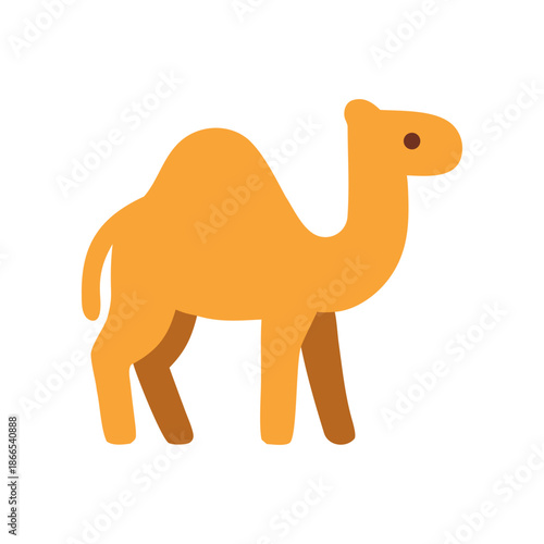 Camel resting under the sun, suitable for travel, animal, and desert themed designs. Eyecatching nature shot for various creative projects