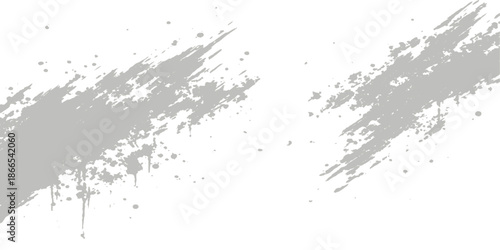 Abstract black ink splat grunge background with a liquid paint splash texture and dark vector silhouette stains on an artistic paper border pattern