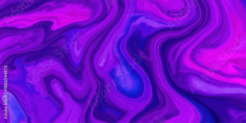 Abstract purple and blue background featuring soft flowing silk waves with a liquid texture and wavy pink light patterns for a modern art wallpaper design