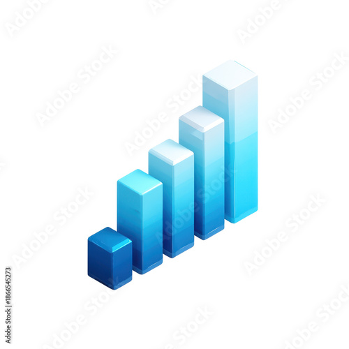 Blue graph chart data visualization isolated on transparent background Free Download Blue graph chart data visualization isolated on transparent background - GFXLoad