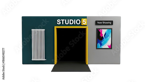 Studio 5 Movie Theater Entrance with 