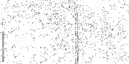 A fresh pattern of clean liquid water drops and wet droplets creates a natural texture on a glass window