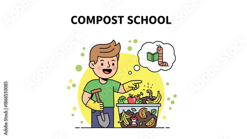 Composting Class For Kids Learning About Waste Reduction And Recycling Benefits