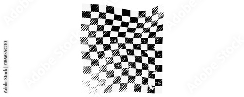 Racing flag grunge design of vector car racing sports, car rally and motocross. eps10